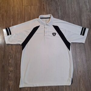 Vtg Raiders Polo Shirt Mens Medium